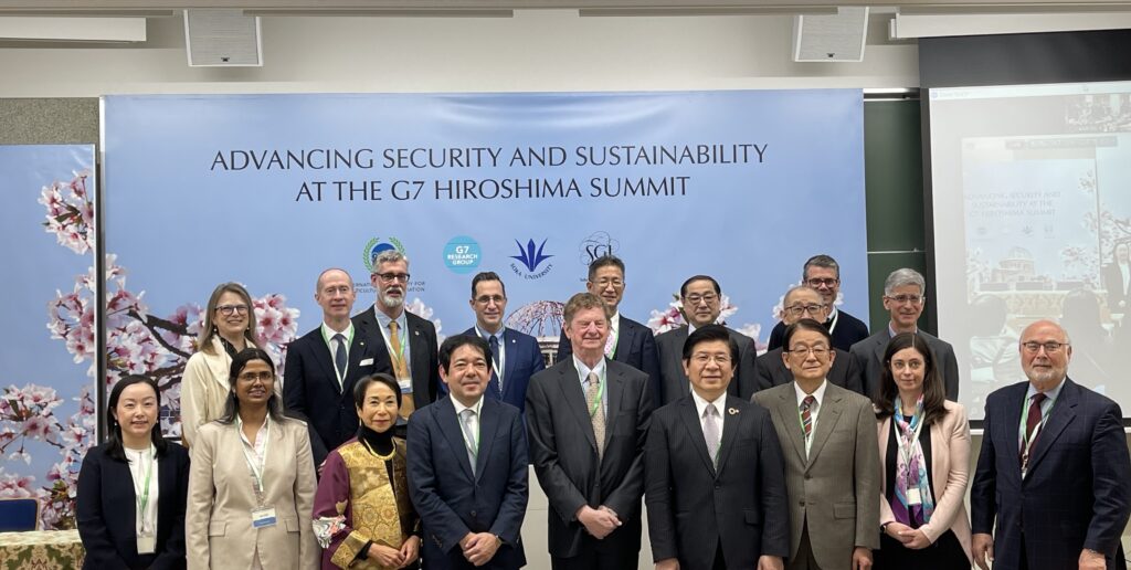 Participants of a one-day international conference titled ‘Advancing Security and Sustainability at the G7 Hiroshima Summit’ held at Soka University on 29 March 2023. Photo: Katsuhiro Asagiri, Multimedia Director of IDN-INPS.
