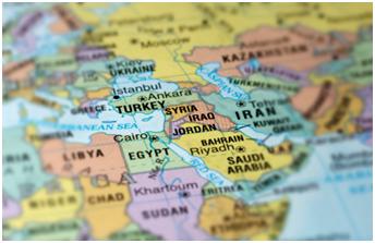 Map of Middle East