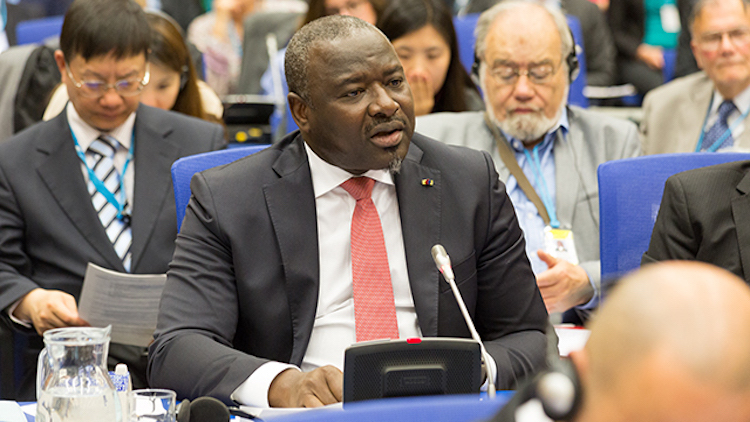 Photo: CTBTO Executive Secretary, Lassina Zerbo addressing PrepCom on May 2, 2017.