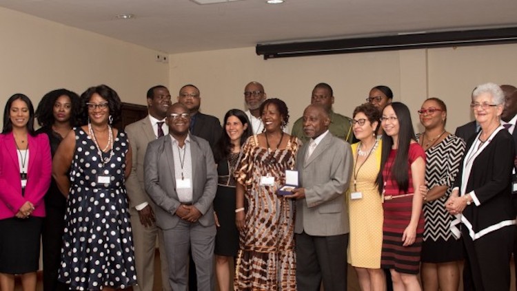 Photo: Caribbean Experts with Nobel Peace Prize 2017 representatives. Credit: ICAN