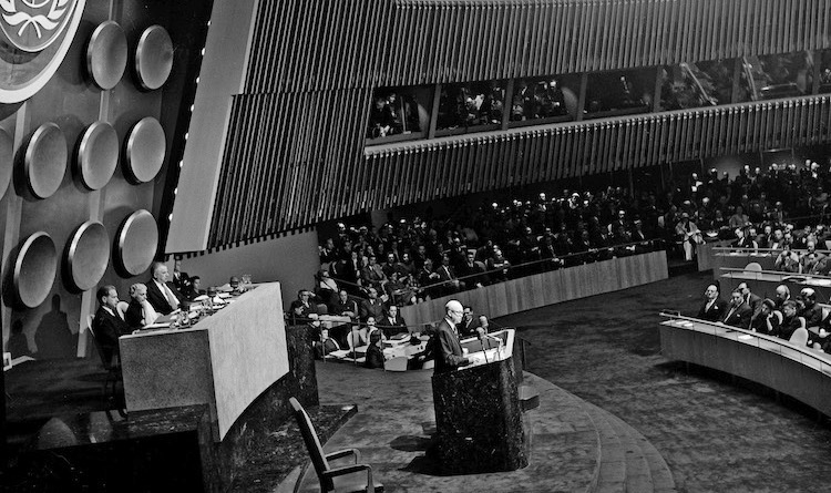 Every gun that is made, every warship launched, every rocket fired signifies, in the final sense, a theft from those who hunger and are not fed, those who are cold and are not clothed." – U.S. President Dwight Eisenhower in 'The Chance for Peace' address in April 1953.