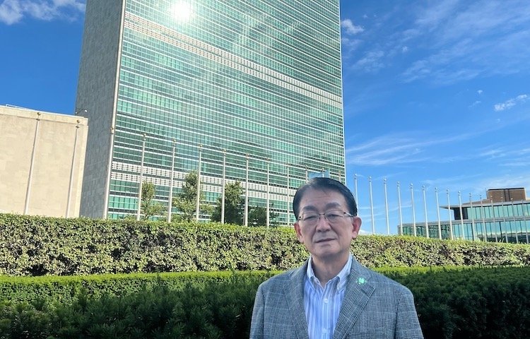 Photo: Hirotsugu Terasaki, Director General of Peace and Global Issues, Soka Gakkai International. Credit: Seikyo Shimbun.