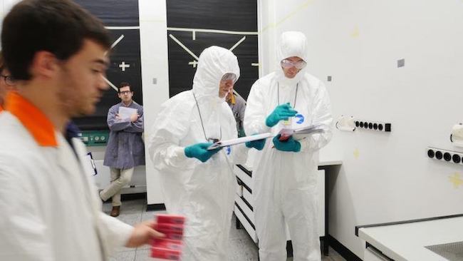 Photo: Twenty-two participants from 11 IPNDV partner countries gathered at Forschungszentrum Jülich in Jülich, Germany on September 23, 2019 to participate in the Nuclear Disarmament Verification Exercise, jointly organized by France and Germany. Credit: Forschungszentrum Jülich / Tobias Schlößer.