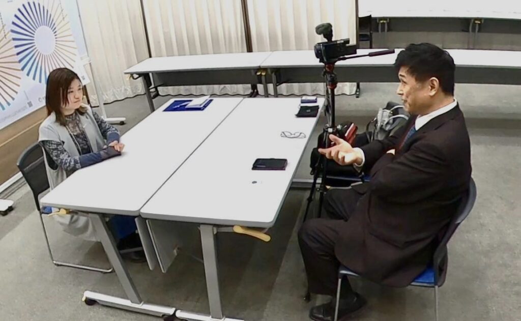 Yuki Tokuda, co-founder of GeNuine (Left) Katsuhiro Asagiri, President of INPS Japan (Right) Photo: Yukie Asagiri, INPS Japan.