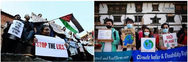 Photos: SUMAN NEPALI (left)/ AMIT MACHAMASI (right)