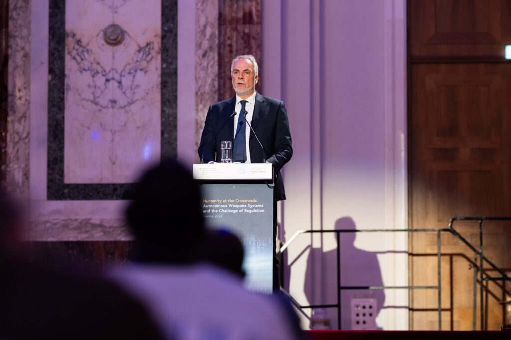 Alexander Kmentt, Director for Disarmament, Arms Control, and Non-Proliferation at the Austrian Ministry of Foreign Affairs. PHOTO Credit: Michael Gruber (BMEIA)