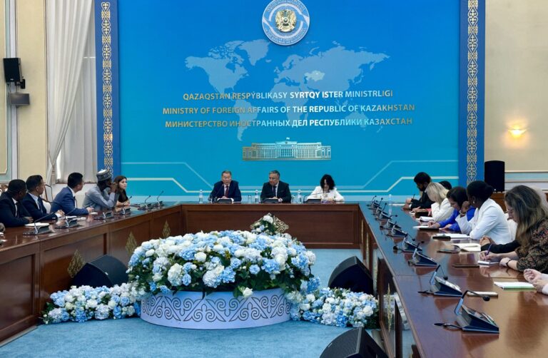 Kazakh Ministry of Foreign Affairs welcomed UN Disarmament Programme fellows. Photo credit: The Astana Times