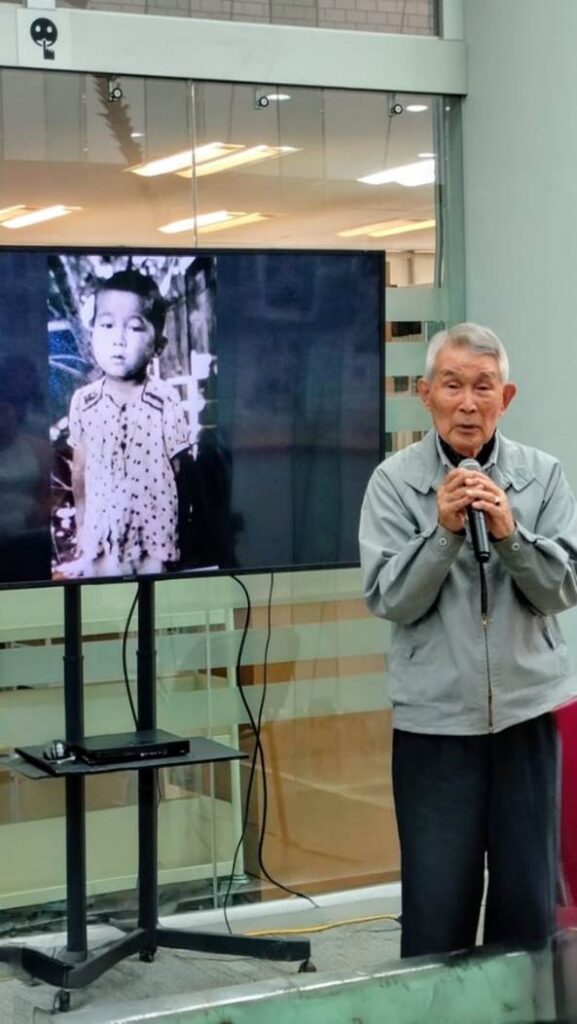 Photo: Yasuaki Yamashita, hibakusha.Credit: Guillermo Ayala.