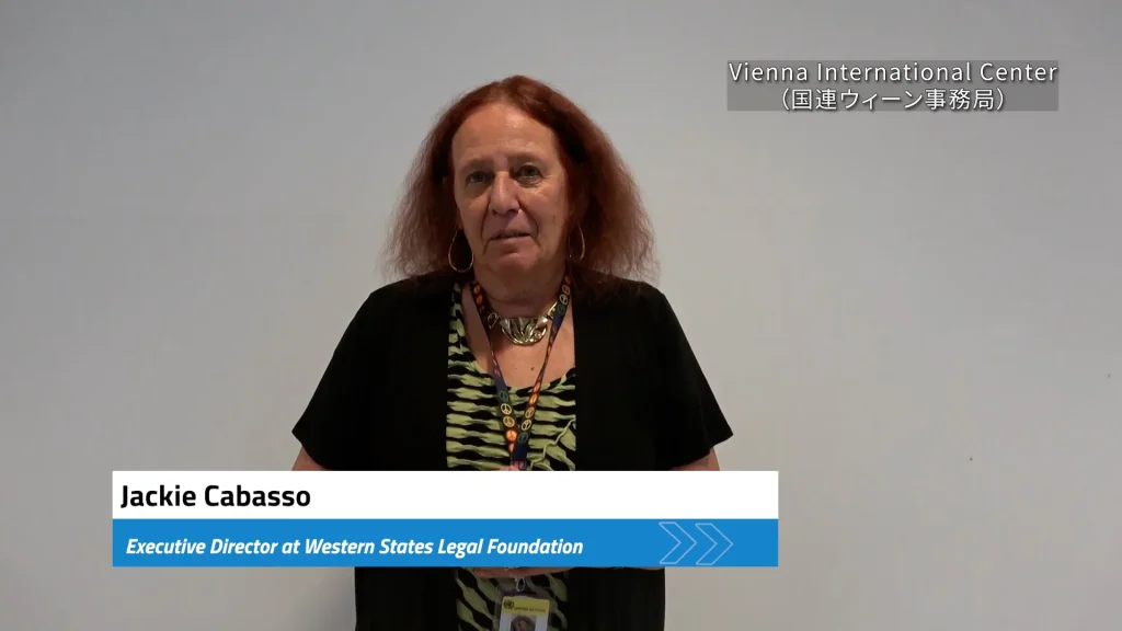 Jacqueline Cabasso, Executive Director, Western States Legal Foundation. Photo Credit: Katsuhiro Asagiri, Multimedia Director, INPS Japan.