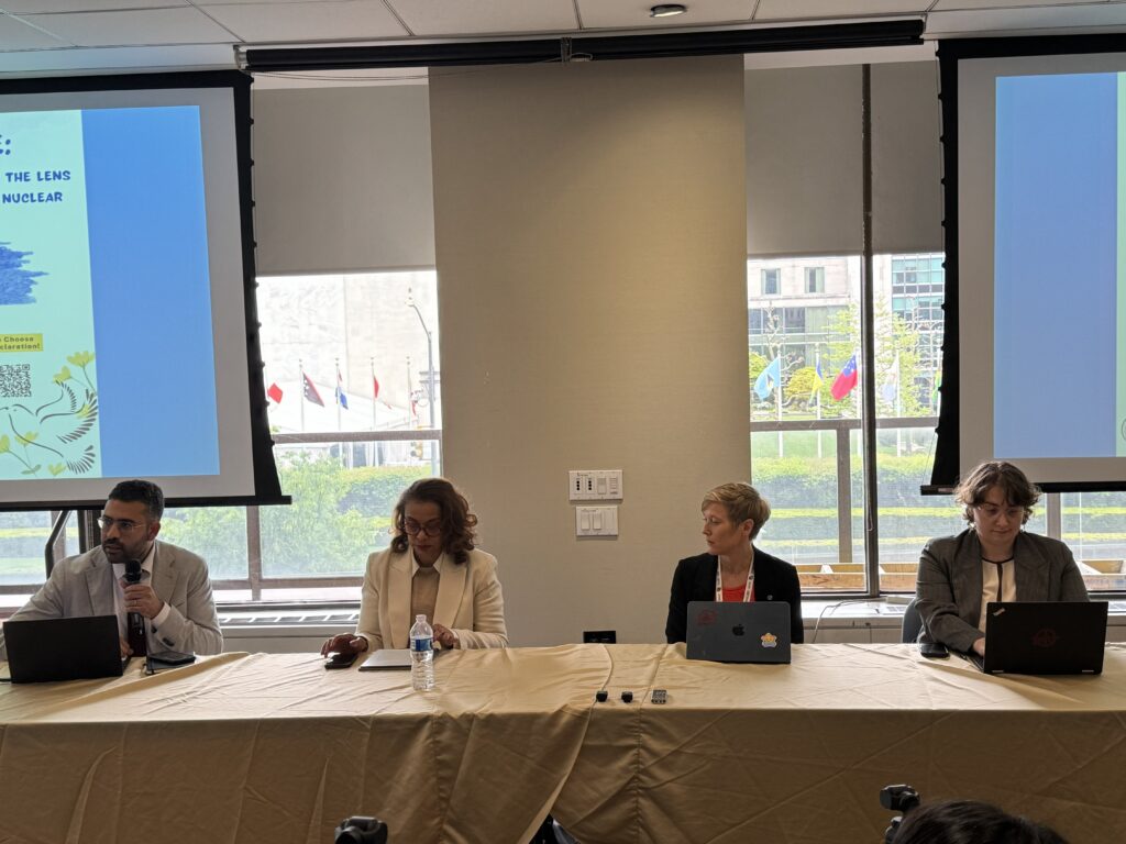 Panelists at the Choose Hope for Nuclear Deterrence side event. Credit: Naureen Hossain/IPS