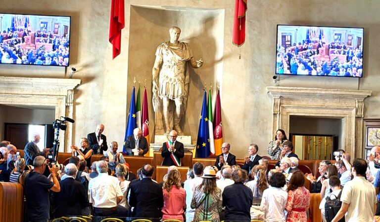 The 2026 Rome Declaration calls for urgent global action to ensure that decisions concerning life, death, peace, and war remain under meaningful human control. Signed by Nobel laureates, scientists, religious leaders, and civil society representatives, the declaration highlights the interconnected dangers posed by artificial intelligence, autonomous weapons, and nuclear arms.　Credit: Katsuhiro Asagiri/INPS Japan
