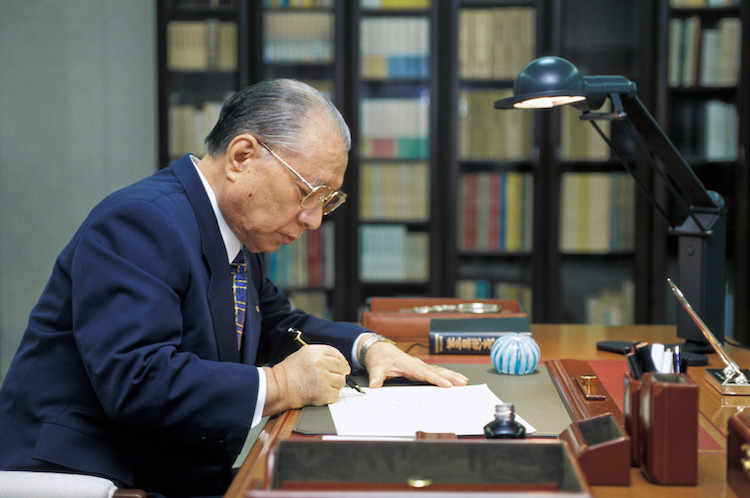 Photo: Daisaku Ikeda. Credit: Seikyo Shimbun.