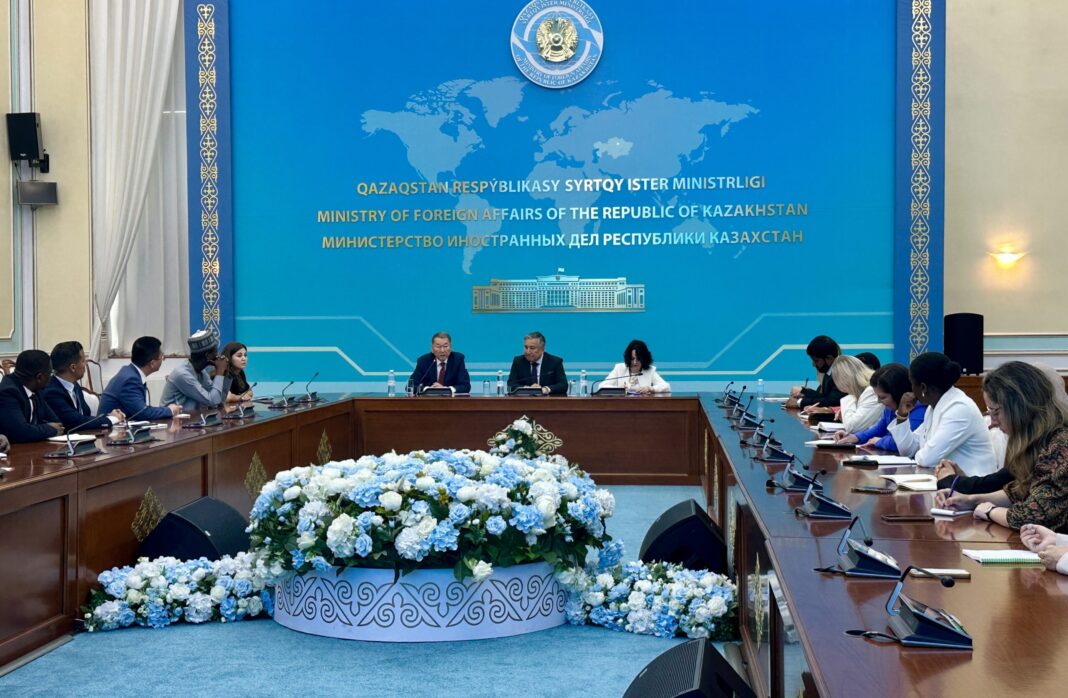 Kazakh Ministry of Foreign Affairs welcomed UN Disarmament Programme fellows. Photo credit: The Astana Times