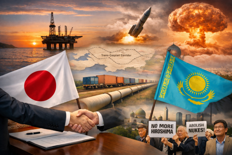 Japan and Kazakhstan Draw Closer as Iran Crisis Reshapes Energy and Security Priorities. Credit: INPS Japan.