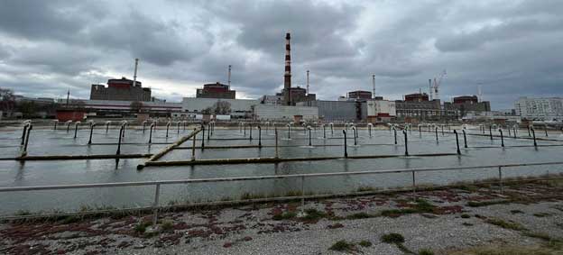 Water is used to cool processes at the Zaporizhzhya Nuclear Power Plant in Ukraine. Credit: IAEA/Fredrik Dahl